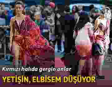 Yetişin, elbisem düşüyor