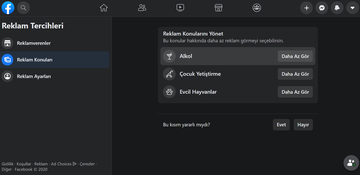 facebook, gizlilik ayarı, reklam konuları