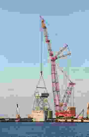 Kanuni sondaj gemisinde kule montajı başladı #4