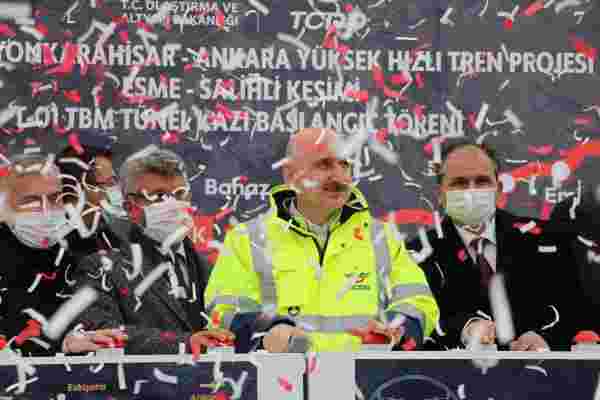 Ankara-İzmir Hızlı Tren Hattı nda tünel kazımı başladı #10