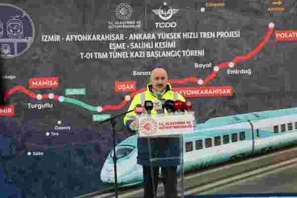 Ankara-İzmir Hızlı Tren Hattı nda tünel kazımı başladı #12