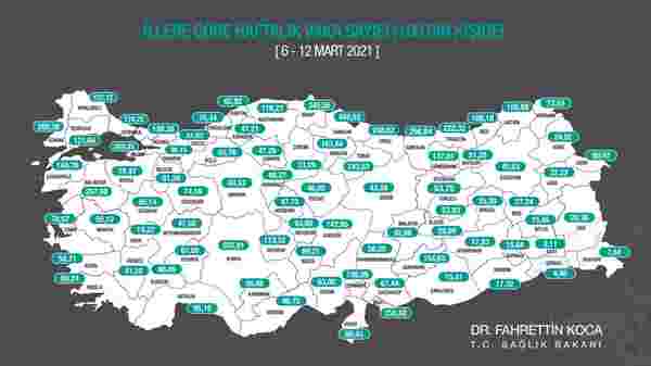 6-12 mart koronavirüs haritası