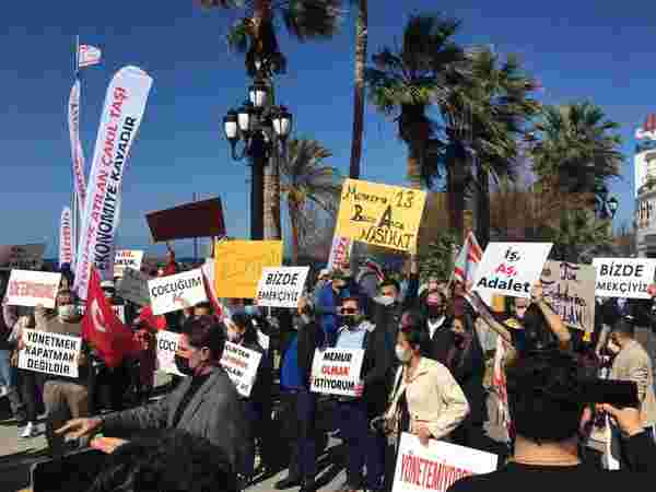 KKTC de turizm sektörü çalışanları yürüyüş yaptı #3