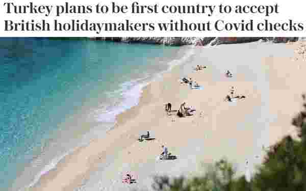 Telegraph: Türkiye, İngiliz tatilcileri kabul eden ilk ülke olmayı planlıyor #3
