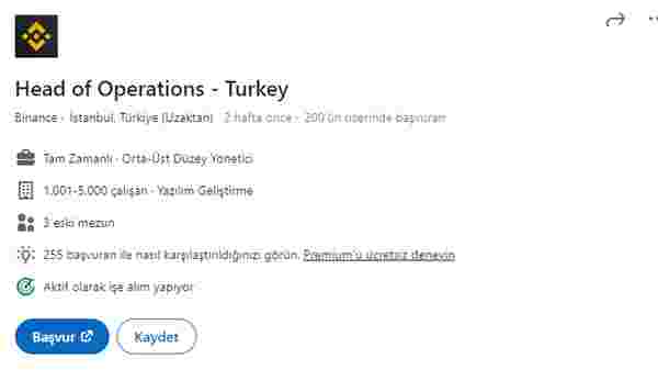 binance türkiye iş ilanları
