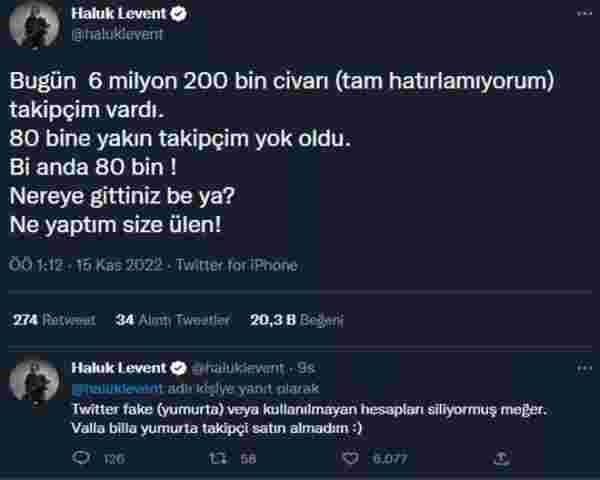 Haluk Levent bir anda takipçilerini kaybetti!