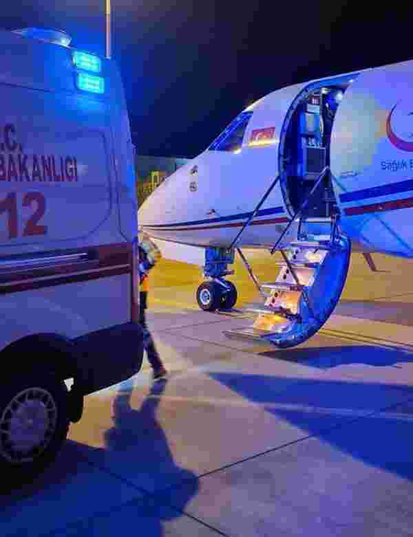 Ambulans uçak Jiyan bebek için havalandı