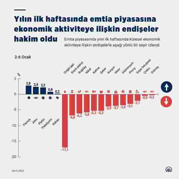 Emtia piyasasına yılın ilk haftasında ekonomik endişeler hakim oldu - 1