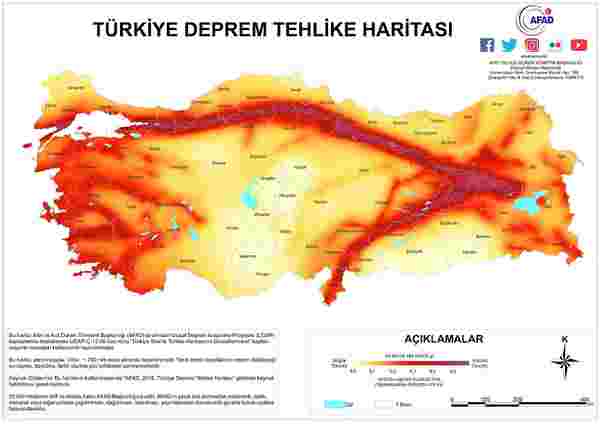 türkiye deprem tehlike haritası