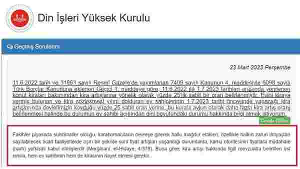 Din İşleri Yüksek Kurulu'ndan 