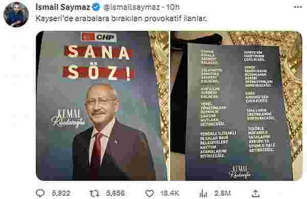 Kemal Kılıçdaroğlu adına sahte broşür dağıtıldı