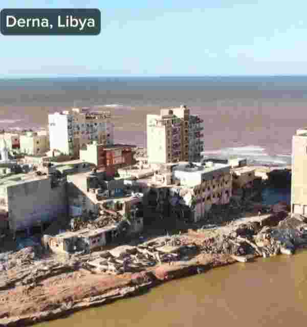 Sel Libya'yı fena vurdu! Felaketin boyutu şoke etti